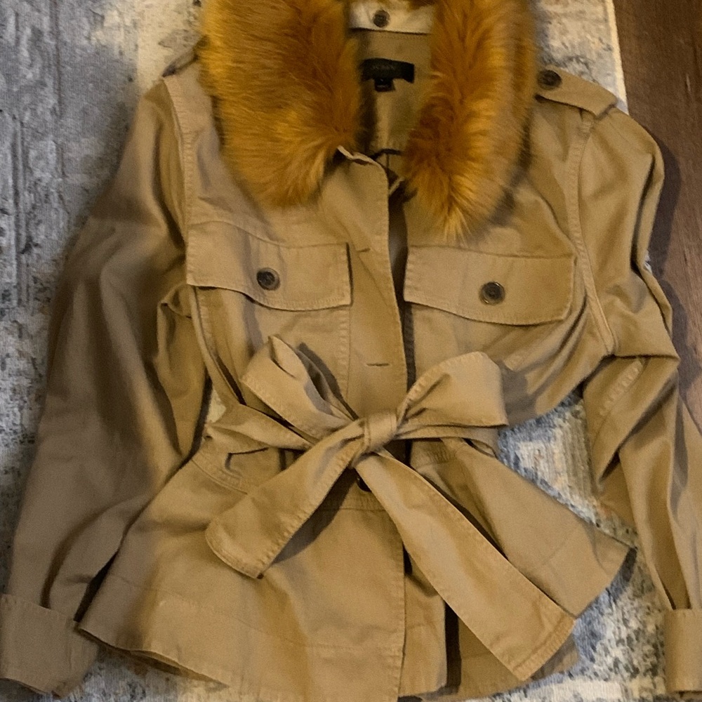 J Crew Jacket w/ Fur Collar